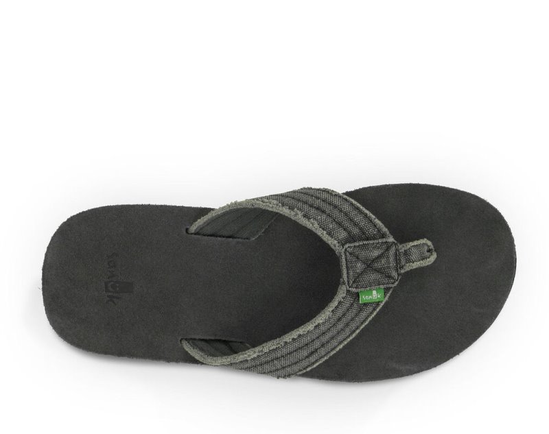 Sanuk Fraid Not Men's Flip Flops Grey | Canada 251CTV